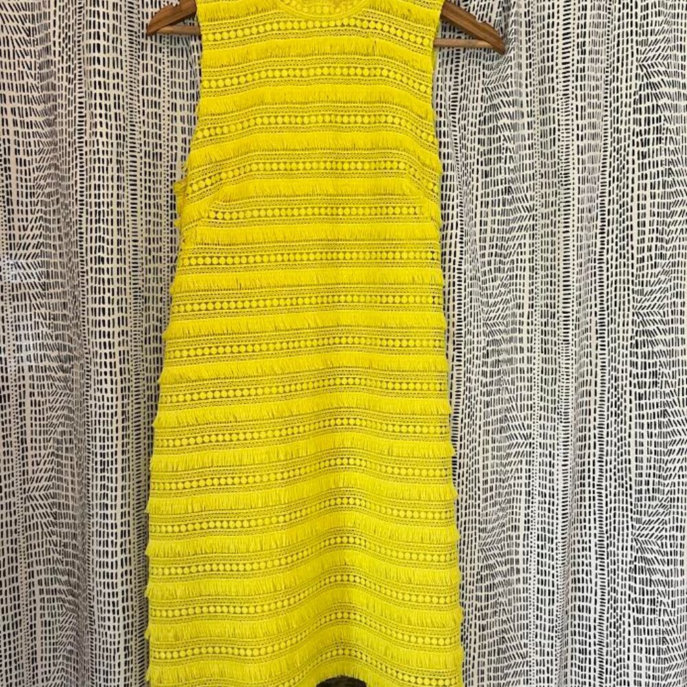JCREW Yellow Sheath Dress Size 6